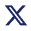 Logo of X